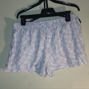 PINK Victoria's Secret Light Pink Checkered Shorts